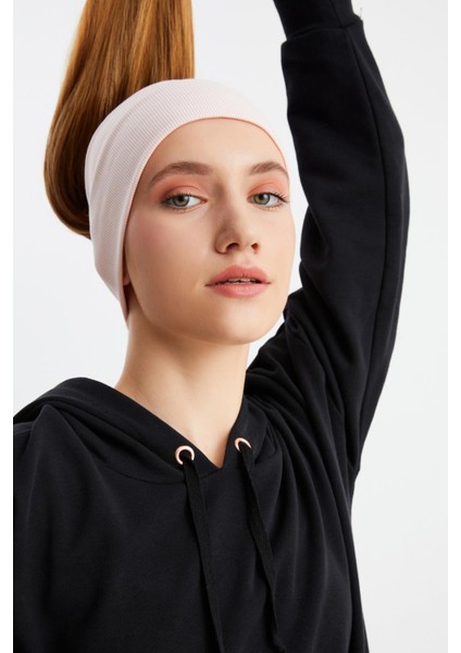 Pudra Kadın Pamuklu Kaşkorse, Kaymaz, Terletmez, Ultra Hafif, Spor Saç Bandı Bandana Buff modelleri