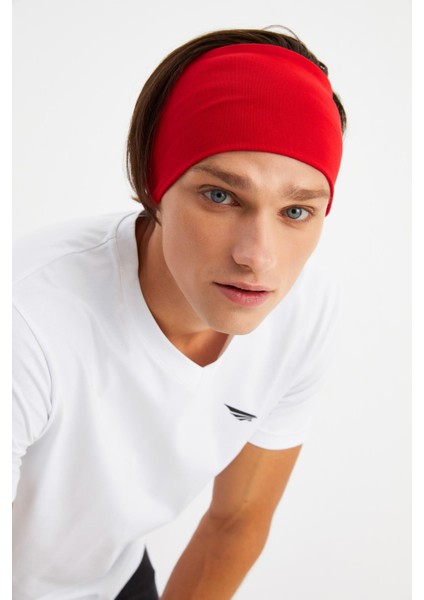Kırmızı Erkek Pamuklu Penye, Kaymaz, Ultra Hafif, Spor Geniş Saç Bandı Bandana Buff modelleri