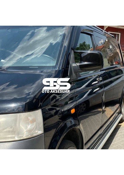 Volkswagen Transporter T5 2004-2009 Uyumlu Batman Yarasa Ayna Kapağı Piano Black Abs Plastik - Kopya indirimleri