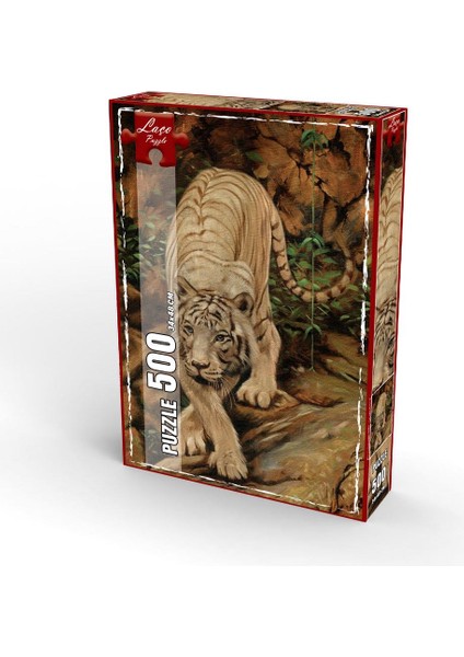 Albino Kaplanı 500 Parça Puzzle