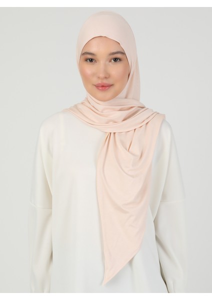 Fermuarlı Viskon Hijab - Açık Bej - Ecardin fiyatları