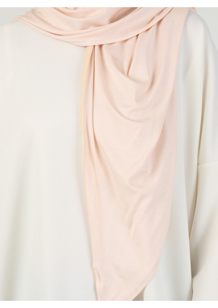 Fermuarlı Viskon Hijab - Açık Bej - Ecardin fırsatları