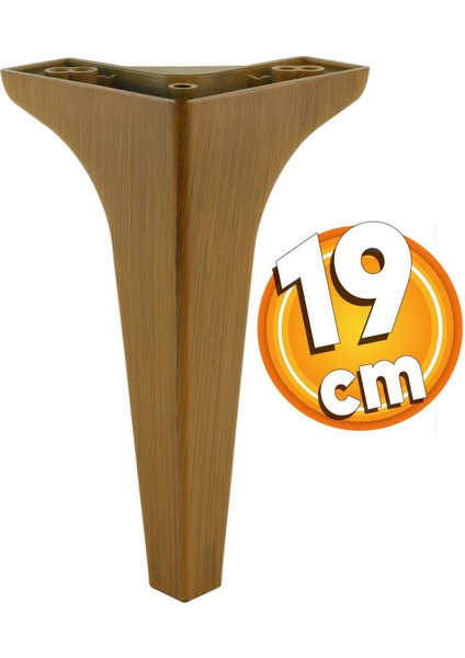 Sedef Lüks Mobilya Kanepe Sehpa Tv Ünitesi Koltuk Ayağı 19 cm Koyu Ceviz Baza Ayakları 4 Adet fiyatları