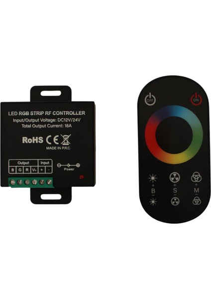 Slim Dokunmatik (Touch) Rgb LED Kontrol Devresi 12-24 Volt