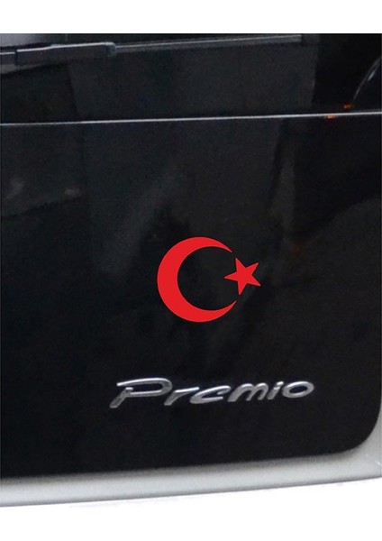 Ay Yıldız Folyo Kesim Etiket Kırmızı (8cm) indirimleri