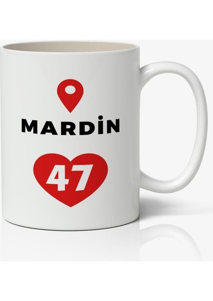 Mardin Baskılı Kupa Bardak Baskılı Kahve Kupa Bardak