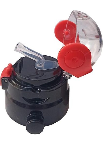 Erkek Çocuk Matara 550 ml Siyah 1 Adet Çelik Suluk Okul Matarası Öğrenci Suluğu