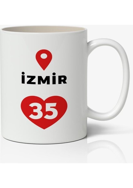 İzmir Baskılı Kupa Bardak Baskılı Kahve Kupa Bardak