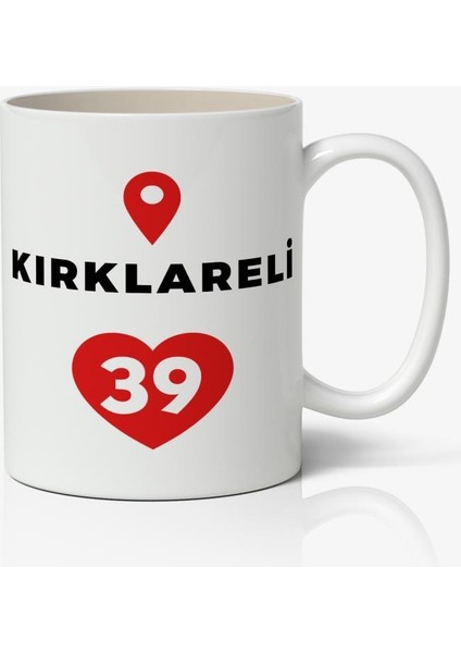 Kırklareli Baskılı Kupa Bardak Baskılı Kahve Kupa Bardak