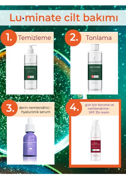 Yoğun Nemlendirici Yüz Kremi Cilt Tonu Eşitleyici Leke Karşıtı Gözenek Sıkılaştırıcı Su Bazlı Hyaluron Niacinamide Pantenol Spf 35+ 100 ml