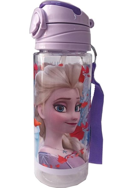 Kız Çocuk Frozen Matara 500 ml 1 Adet Lisanslı Elsa Karlar Ülkesi Suluk Okul Matarası Öğrenci Suluğu