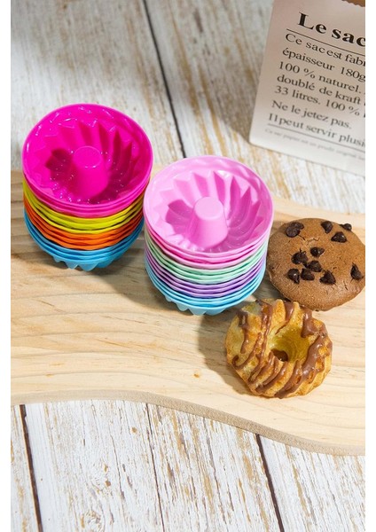 Renkli Mini Silikon Muffin Kalıbı ,minik Kek Kabı ,jole Kalıbı ,cupcake Kalıbı