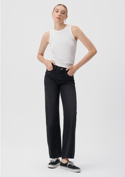 California Kolej Gri Smoke Jean Pantolon 1010125-85596