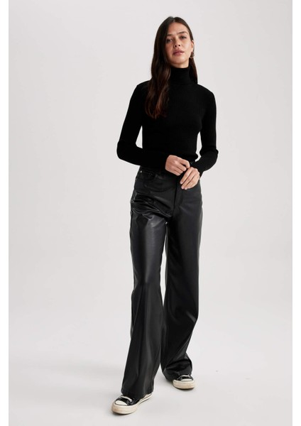 Slim Fit Balıkçı Yaka Kazak X7912AZ23AU fiyatları