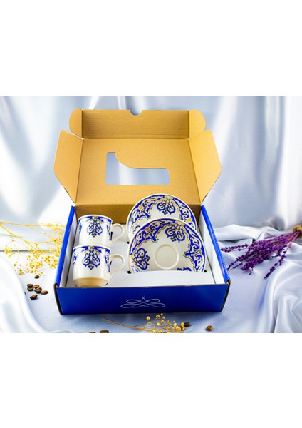 2'li Altın Yaldızlı Porselen Fincan Takımı modelleri