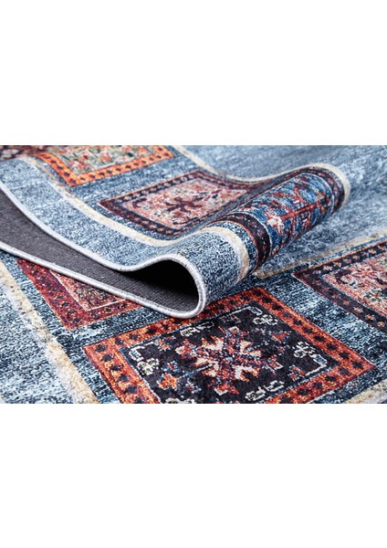 Santacatarina Mavi Modern Dijital Baskı Halı