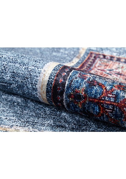 Santacatarina Mavi Modern Dijital Baskı Halı