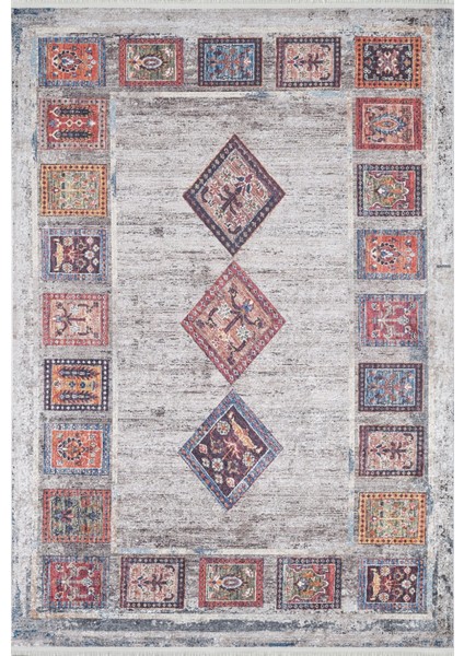 Nayarit Mavi Modern Dijital Baskı Halı