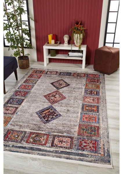 Nayarit Mavi Modern Dijital Baskı Halı