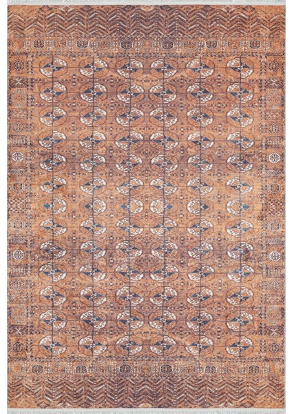 Aurangabad Turuncu Modern Dijital Baskı Halı