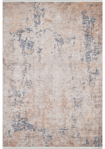 Tandoadam Bej Modern Dijital Baskı Halı