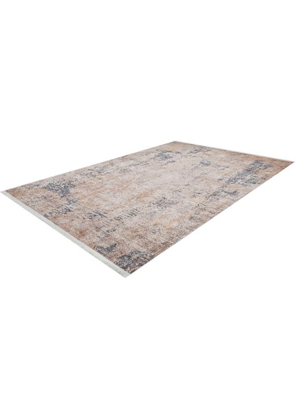 Tandoadam Bej Modern Dijital Baskı Halı