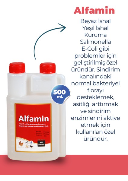 Alfamin Kanatlı Hayvanlar Için Sağlık Ürünü 500 ml