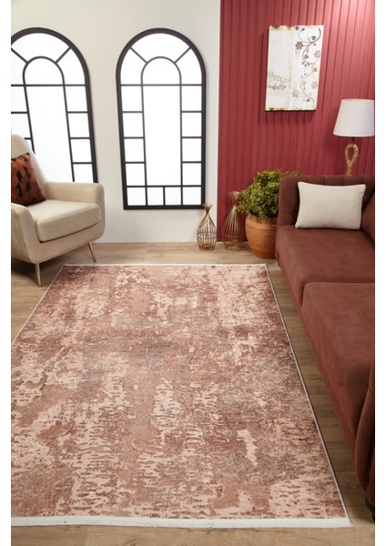 Hub Bej Modern Dijital Baskı Halı