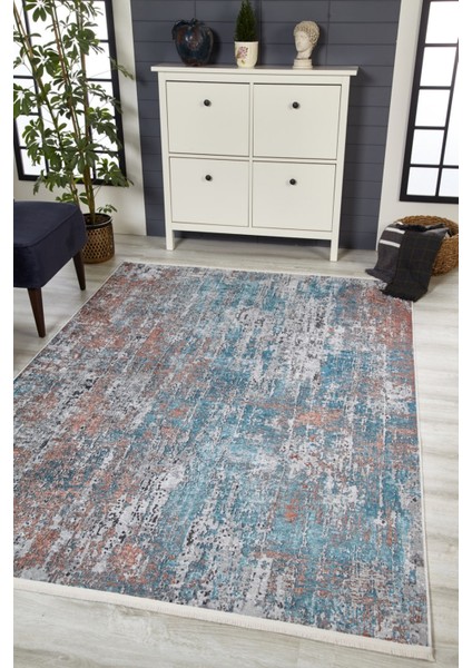 Kotabdulmalik Mavi Modern Dijital Baskı Halı