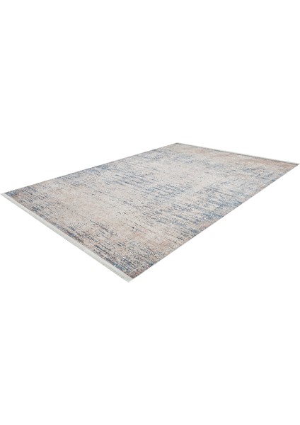 Caman Mavi Modern Dijital Baskı Halı