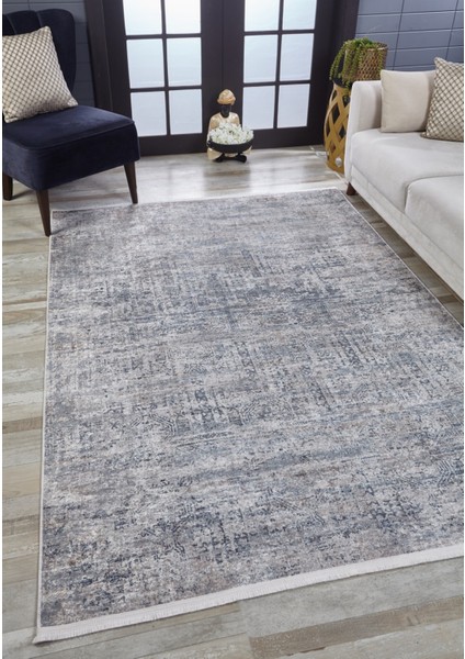 Kandhkot Gri Modern Dijital Baskı Halı