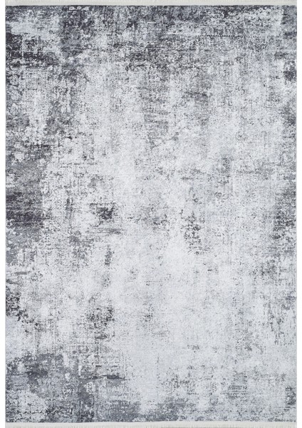 Kermansah Gri Modern Dijital Baskı Halı