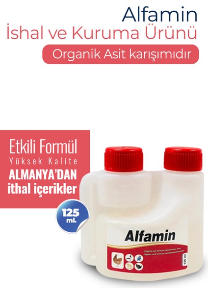 Alfamin Kanatlı Hayvan Hastalıkları ve Kuruma Ürünü 125 ml