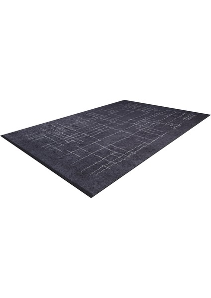 Quintanaroo Siyah Modern Dijital Baskı Halı