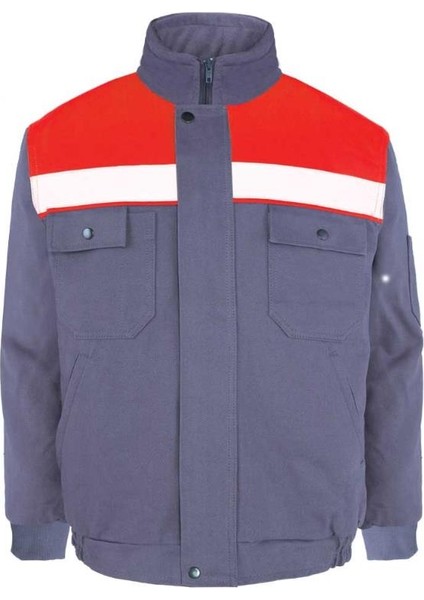 Kışlık Çok Cepli Iç Yapısı Polarlı Myform Marka 3117 Winto Iş Montu Gri Renk Yüzde Yüz Pamuk modelleri