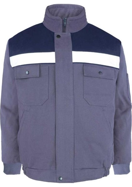 Kışlık Çok Cepli Iç Yapısı Polarlı Myform Marka 3117 Winto Iş Montu Gri Renk Yüzde Yüz Pamuk fırsatları