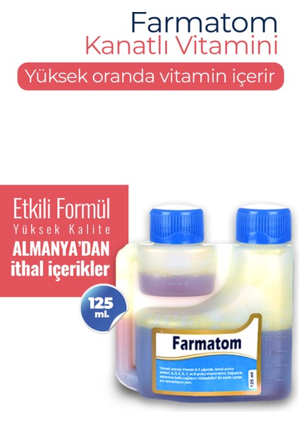 Farmatom Kuşlar Için Vitamin 125 ml