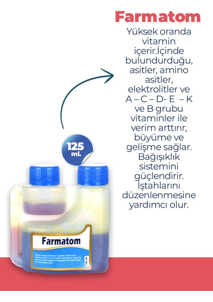 Farmatom Kuşlar Için Vitamin 125 ml