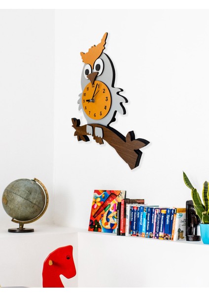 Goodtime Gri Baykuş Sarkaçlı Dekoratif Duvar Saati indirimleri