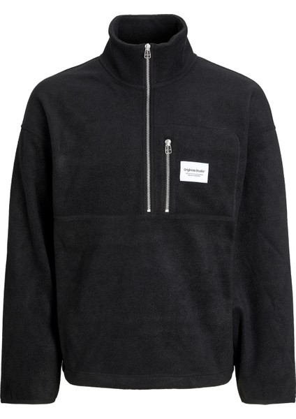 Fermuarlı Rahat Kesim Siyah Erkek Polar 12241780 modelleri