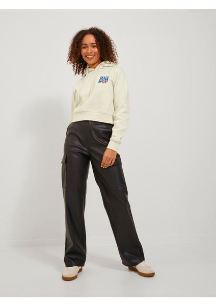 Kapüşonlu Rahat Kesim Ekru Kadın Sweatshirt 12241834 fiyatları