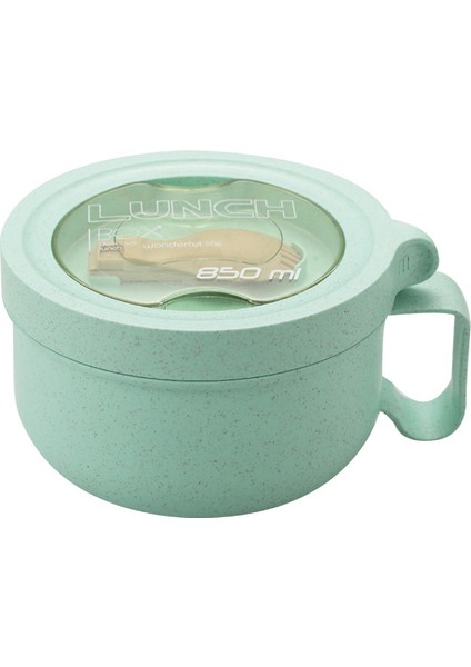 Buğday Saman Mühürlü Taze Plastik Öğle Yemeği Kutusu Kase Hızlı Set (Yurt Dışından)