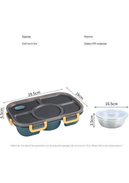 Plastik Beş Bölmeli Öğle Yemeği Kutusu Taşınabilir Mikrodalga Öğle Yemeği Kutusu (Yurt Dışından) indirimleri