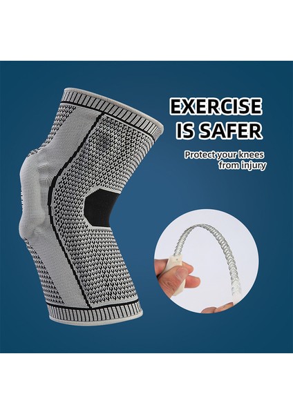 Spor Silikon Ped Çift Taraflı Yay Örgü Naylon Nefes Alabilir Koşu Basketbol Dağcılık Koruyucu Dişli (Yurt Dışından) fırsatları