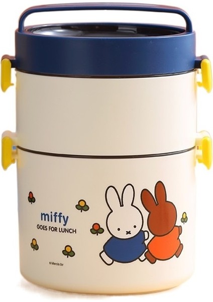 Yuvarlak Çift Katmanlı 304 Paslanmaz Çelik Öğle Yemeği Kutusu Çocuk Öğle Yemeği Bento Kutusu (Yurt Dışından)