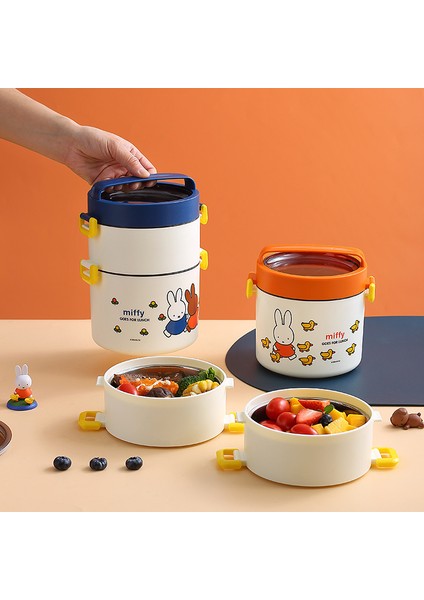 Yuvarlak Çift Katmanlı 304 Paslanmaz Çelik Öğle Yemeği Kutusu Çocuk Öğle Yemeği Bento Kutusu (Yurt Dışından) fiyatları