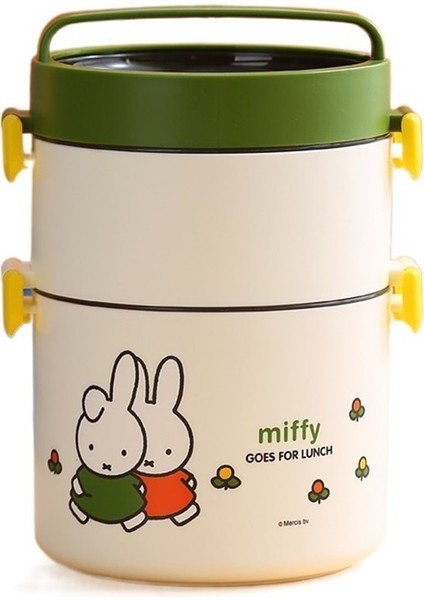 Yuvarlak Çift Katmanlı 304 Paslanmaz Çelik Öğle Yemeği Kutusu Çocuk Öğle Yemeği Bento Kutusu (Yurt Dışından)