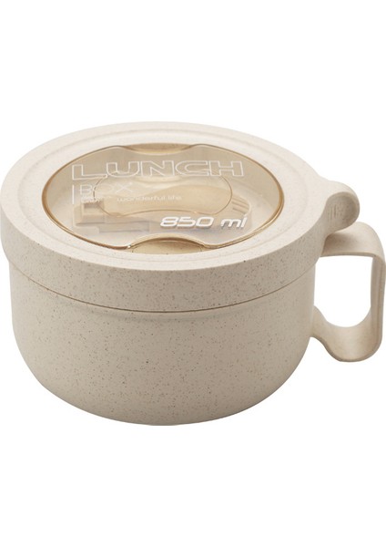 Buğday Saman Mühürlü Taze Plastik Öğle Yemeği Kutusu Kase Hızlı Set (Yurt Dışından)