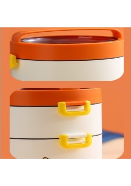 Yuvarlak Çift Katmanlı 304 Paslanmaz Çelik Öğle Yemeği Kutusu Çocuk Öğle Yemeği Bento Kutusu (Yurt Dışından) fiyatları