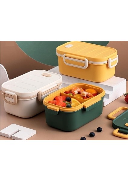 Taşınabilir Çift Katmanlı Öğle Yemeği Kutusu Bölücü Öğle Yemeği Kutusu Açık Öğle Yemeği Kutusu (Yurt Dışından) fırsatları
